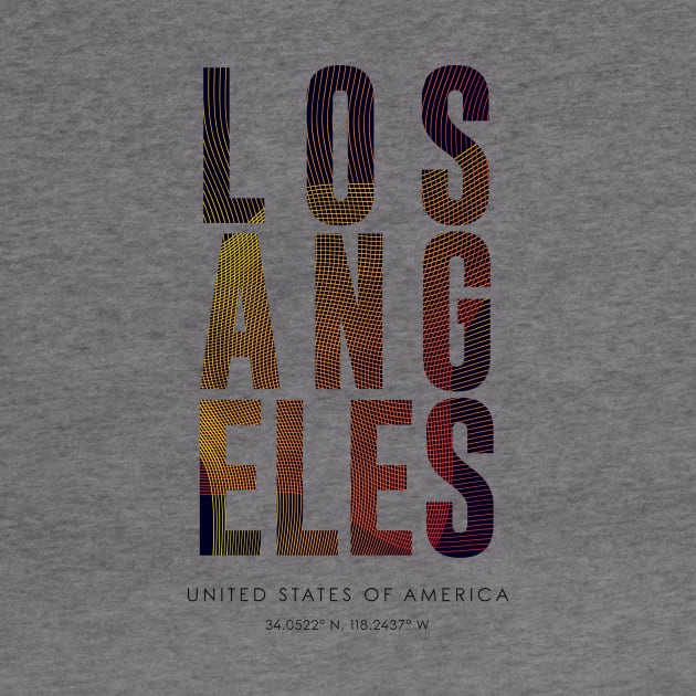 Los Angeles city typography by StudioGrafiikka